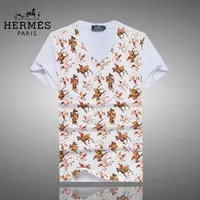 2017 hommes hermes t-shirts mercerized cotton golf pony white